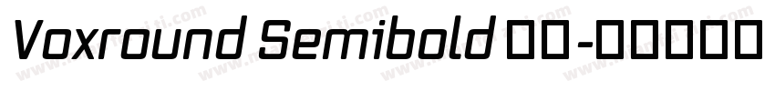 Voxround Semibold 字体字体转换